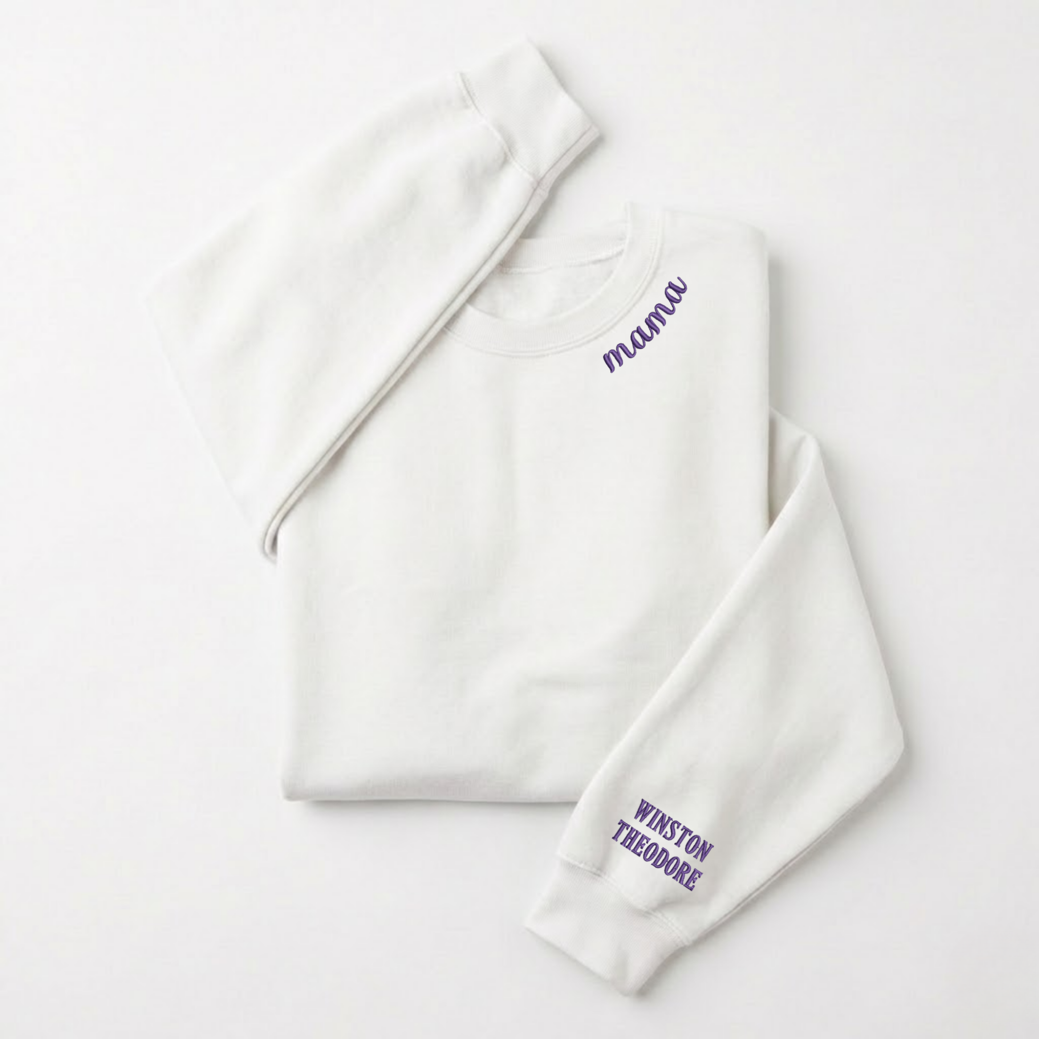Neckline Sweatshirt with Sleeve Names