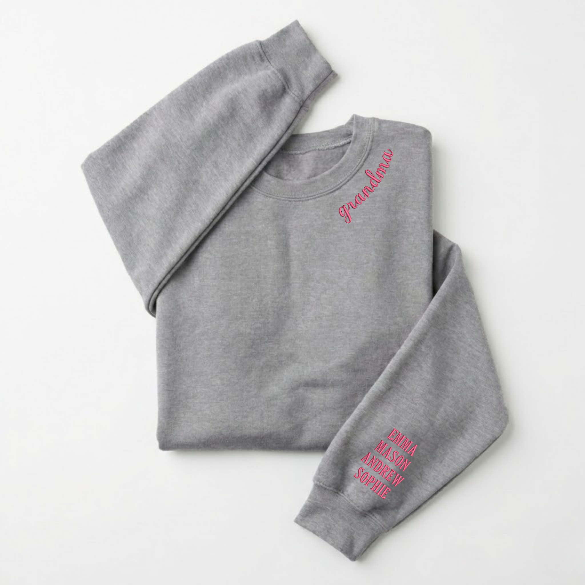 Neckline Sweatshirt with Sleeve Names