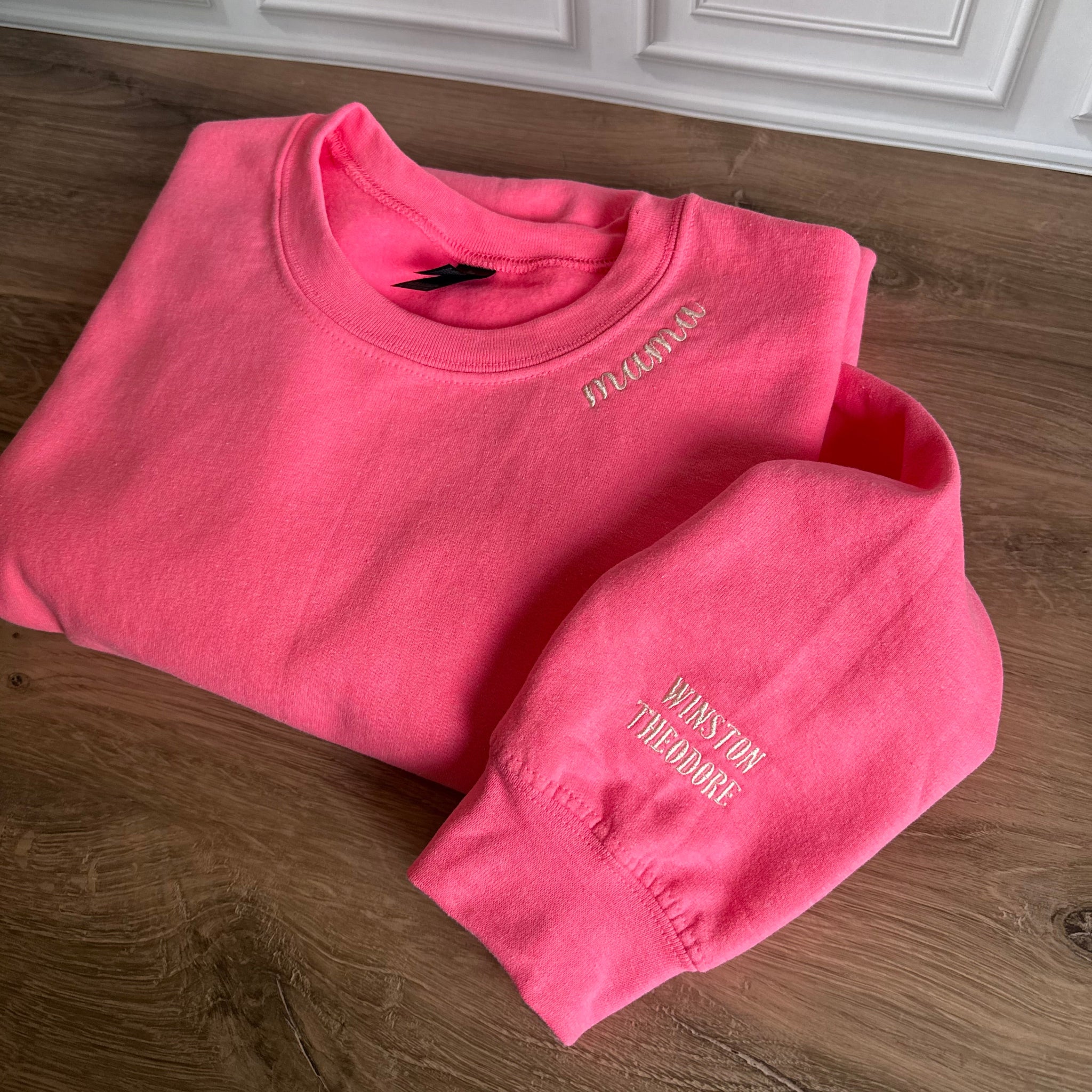 Neckline Sweatshirt with Sleeve Names