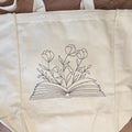 Book & Blooms Tote Bag