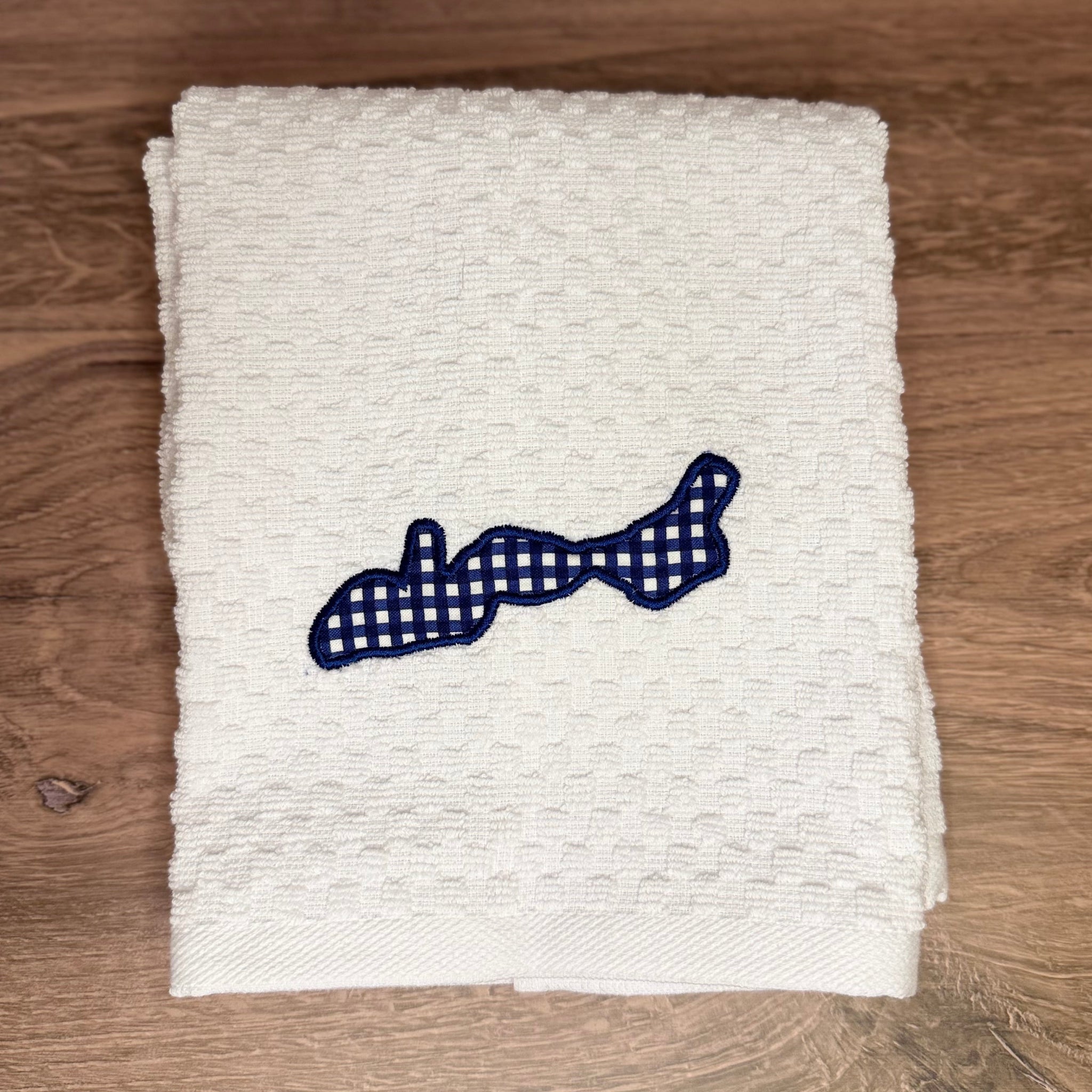 Lake Geneva Appliqué Kitchen Hand Towels
