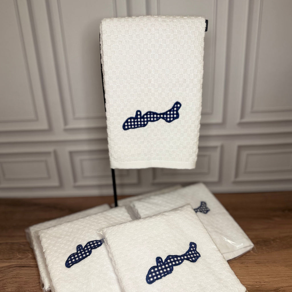 Lake Geneva Appliqué Kitchen Hand Towels