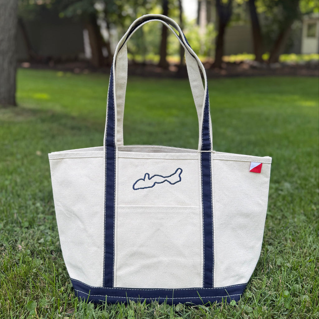 Canvas Lake Tote Bag - Medium