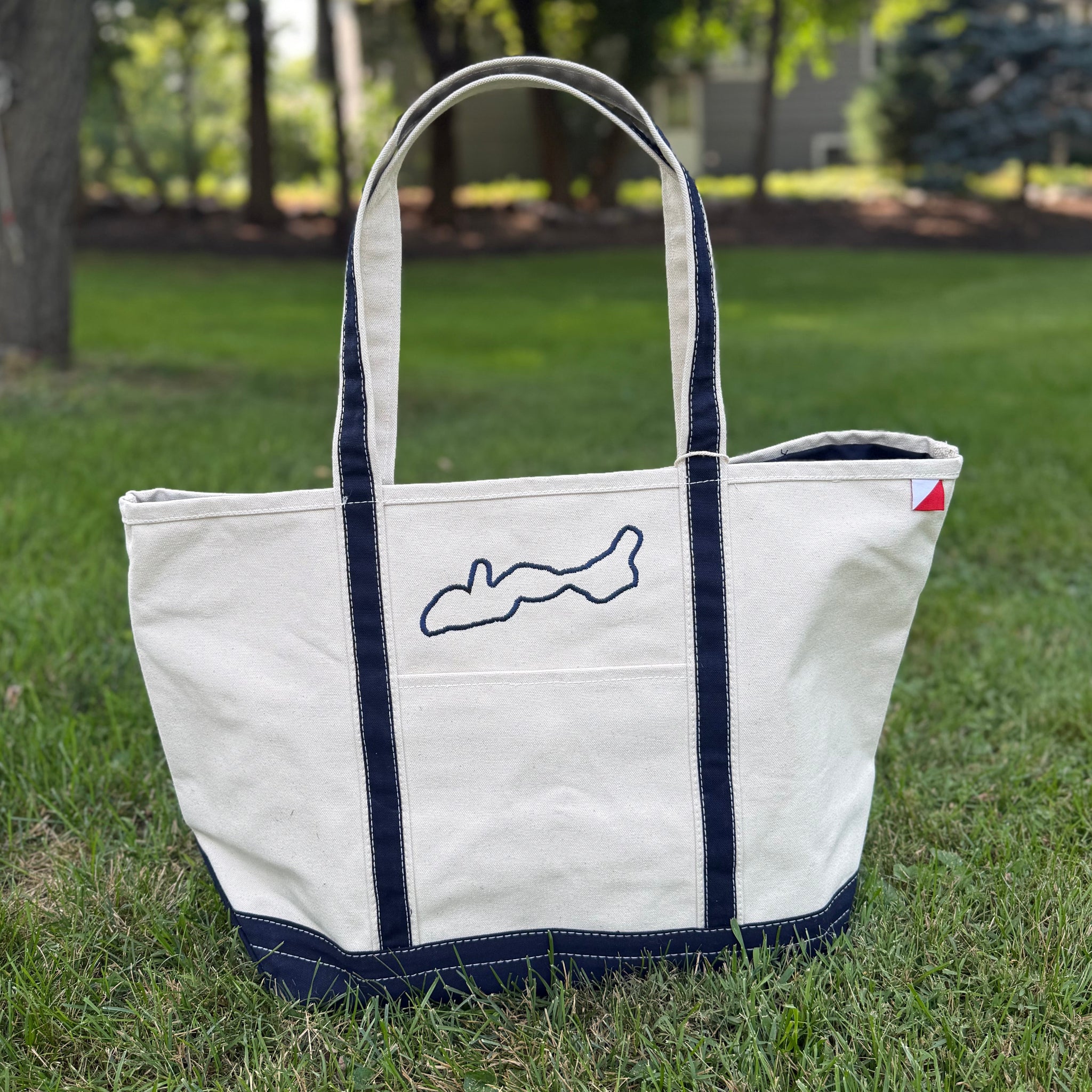 Canvas Lake Tote Bag - Large