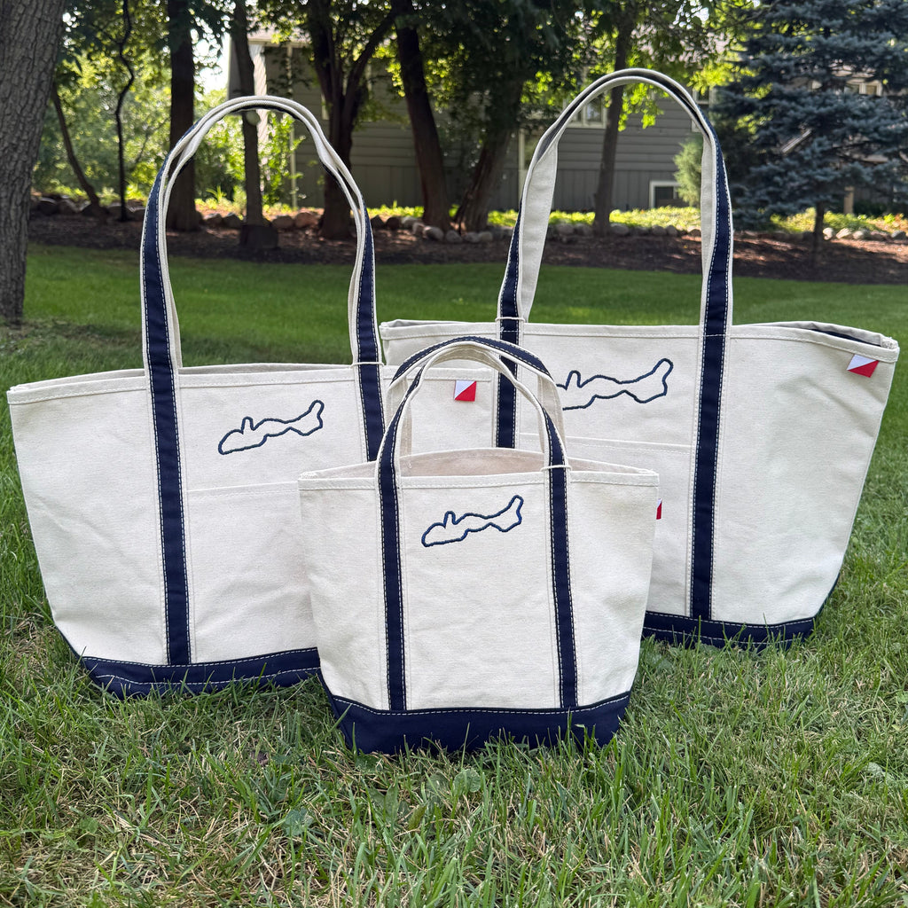 Canvas Lake Tote Bag - Medium