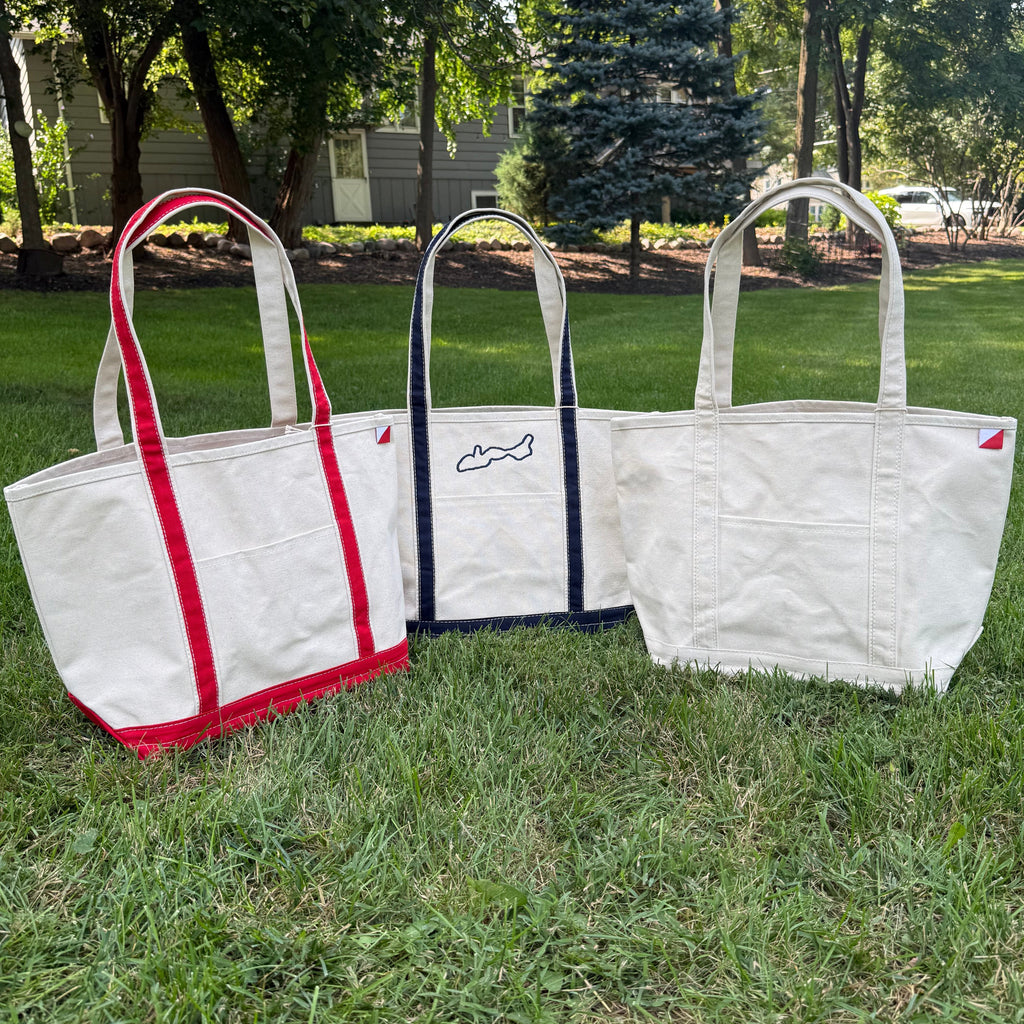 Canvas Lake Tote Bag - Medium