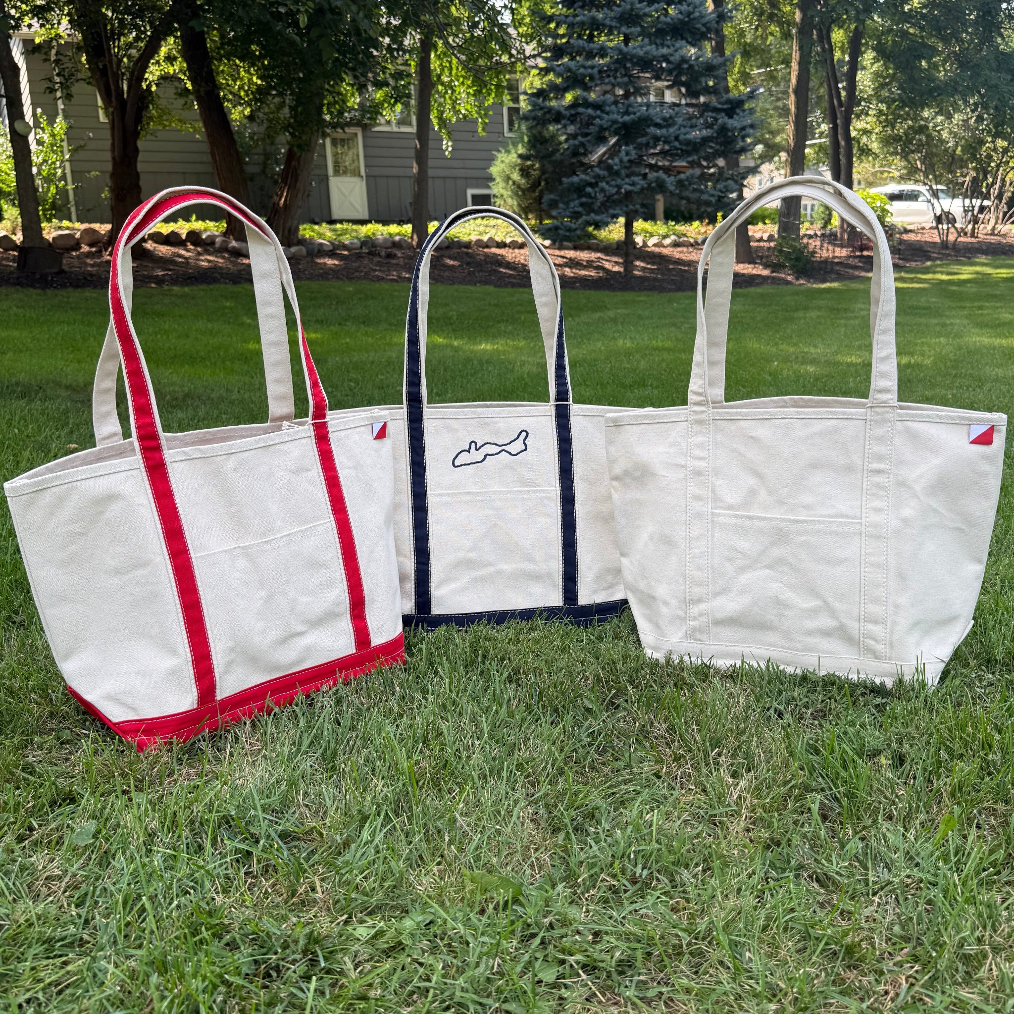 Canvas Lake Tote Bag - Medium