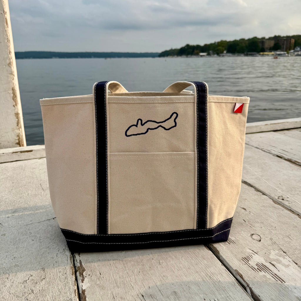 Canvas Lake Tote Bag - Medium