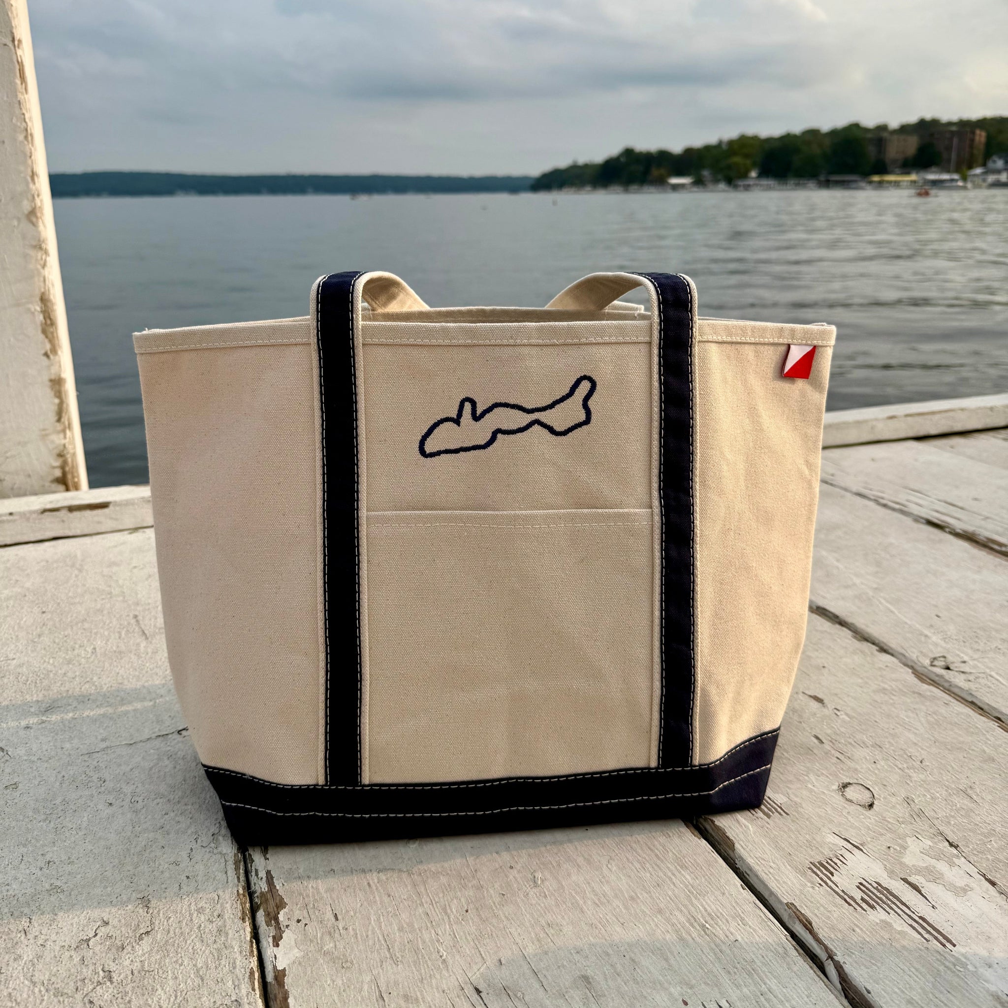 Canvas Lake Tote Bag - Medium