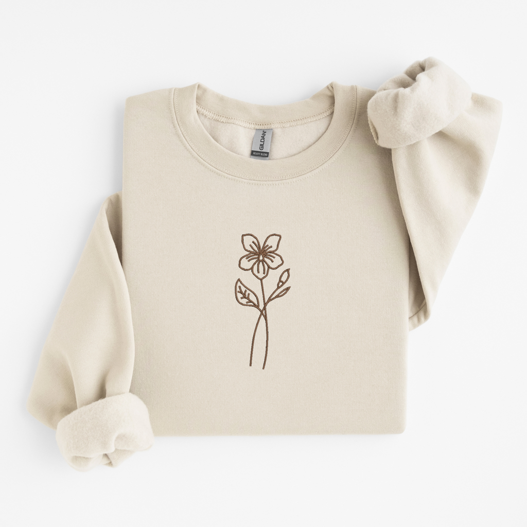 Birth Flower Month Sweatshirt