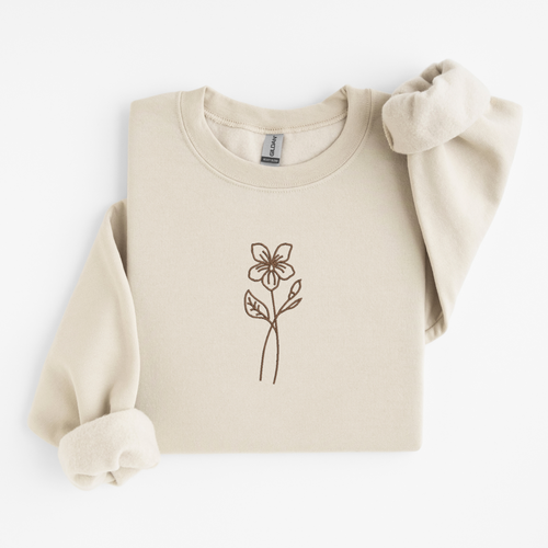 Birth Flower Month Sweatshirt