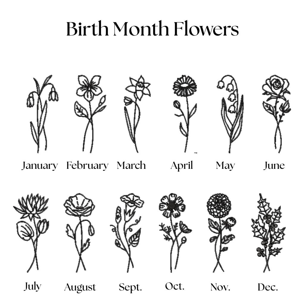 Birth Flower Month Sweatshirt
